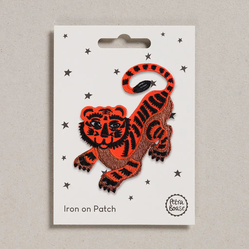 Iron-on embroidered patches