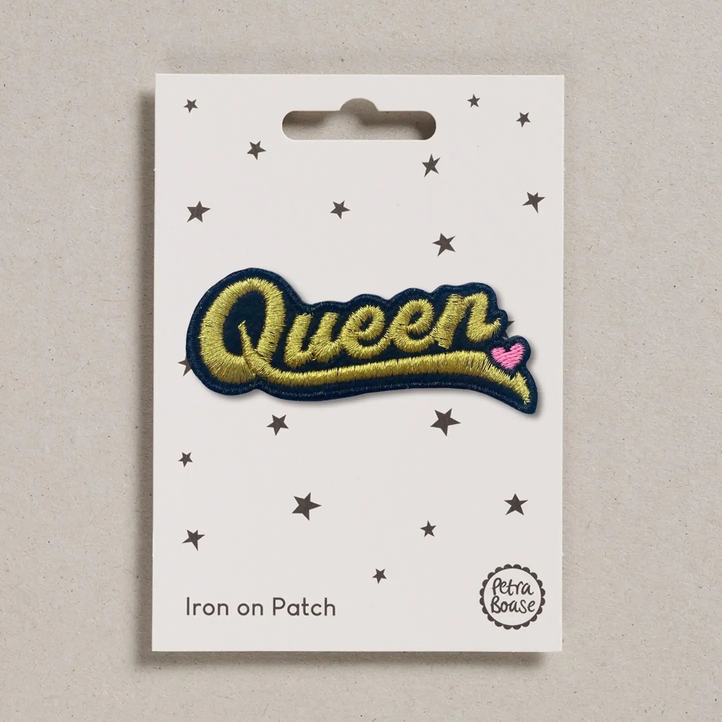 Iron-on embroidered patches