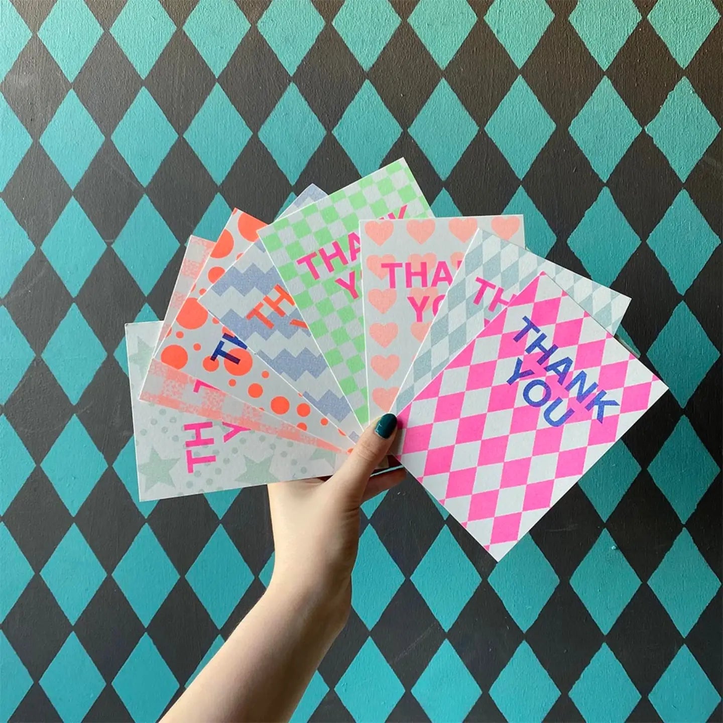 Thank you notecards - kraft box