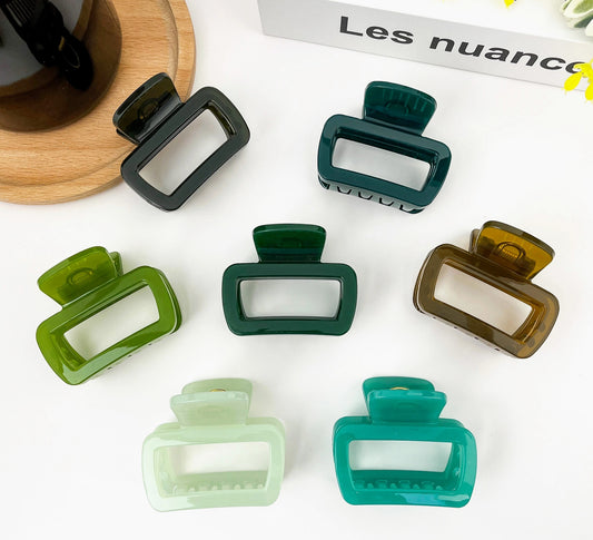 Plain square claw clip