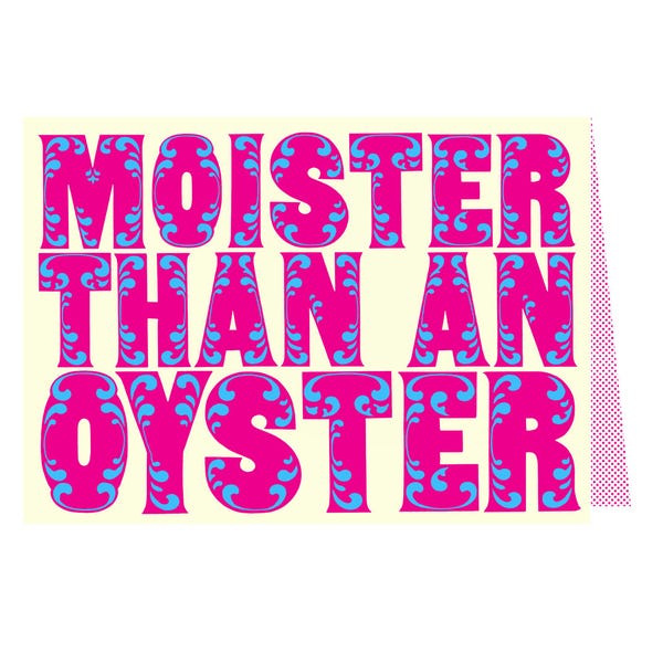 Moister than an oyster card
