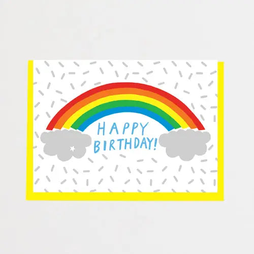 Happy birthday rainbow card