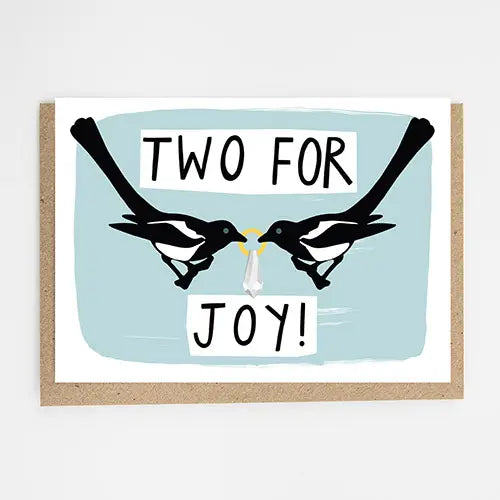 Two for joy greetings card