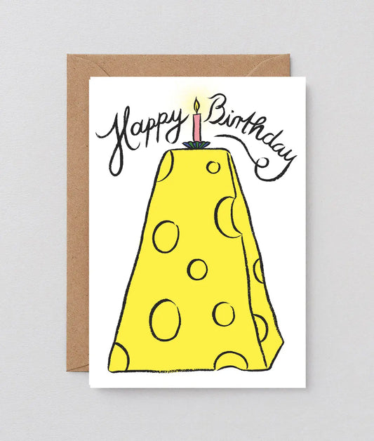 Happy birthday cheese card