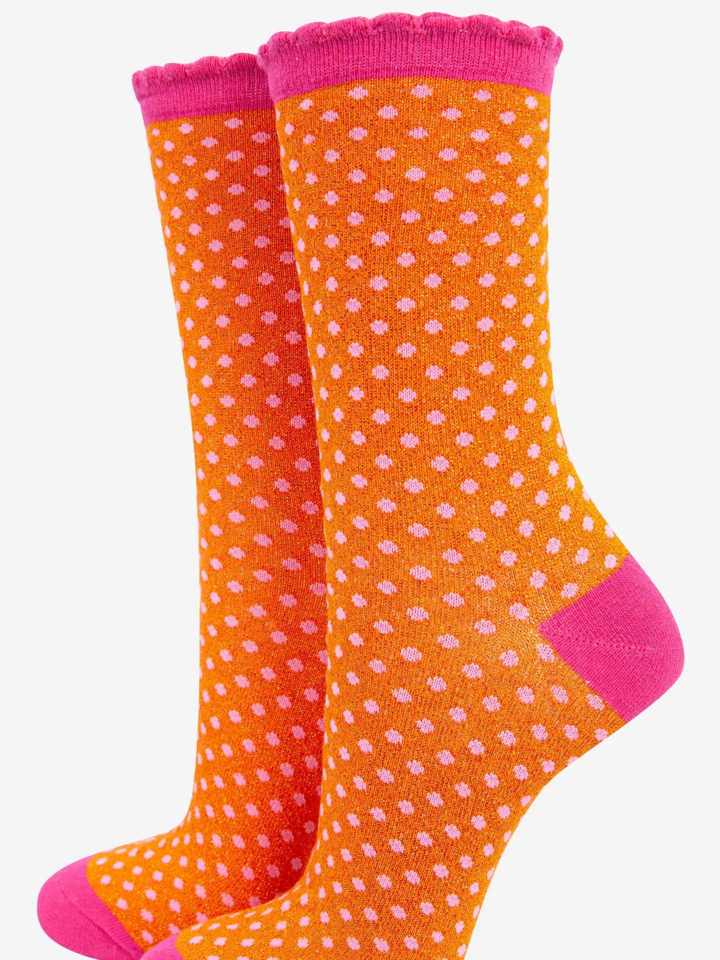 Spotty glitter socks