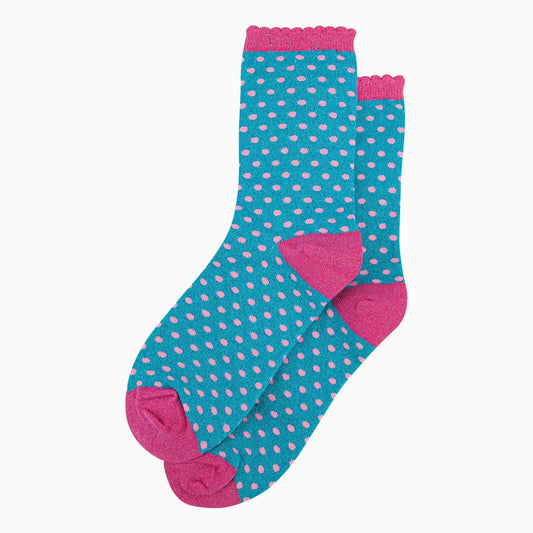 Spotty glitter socks