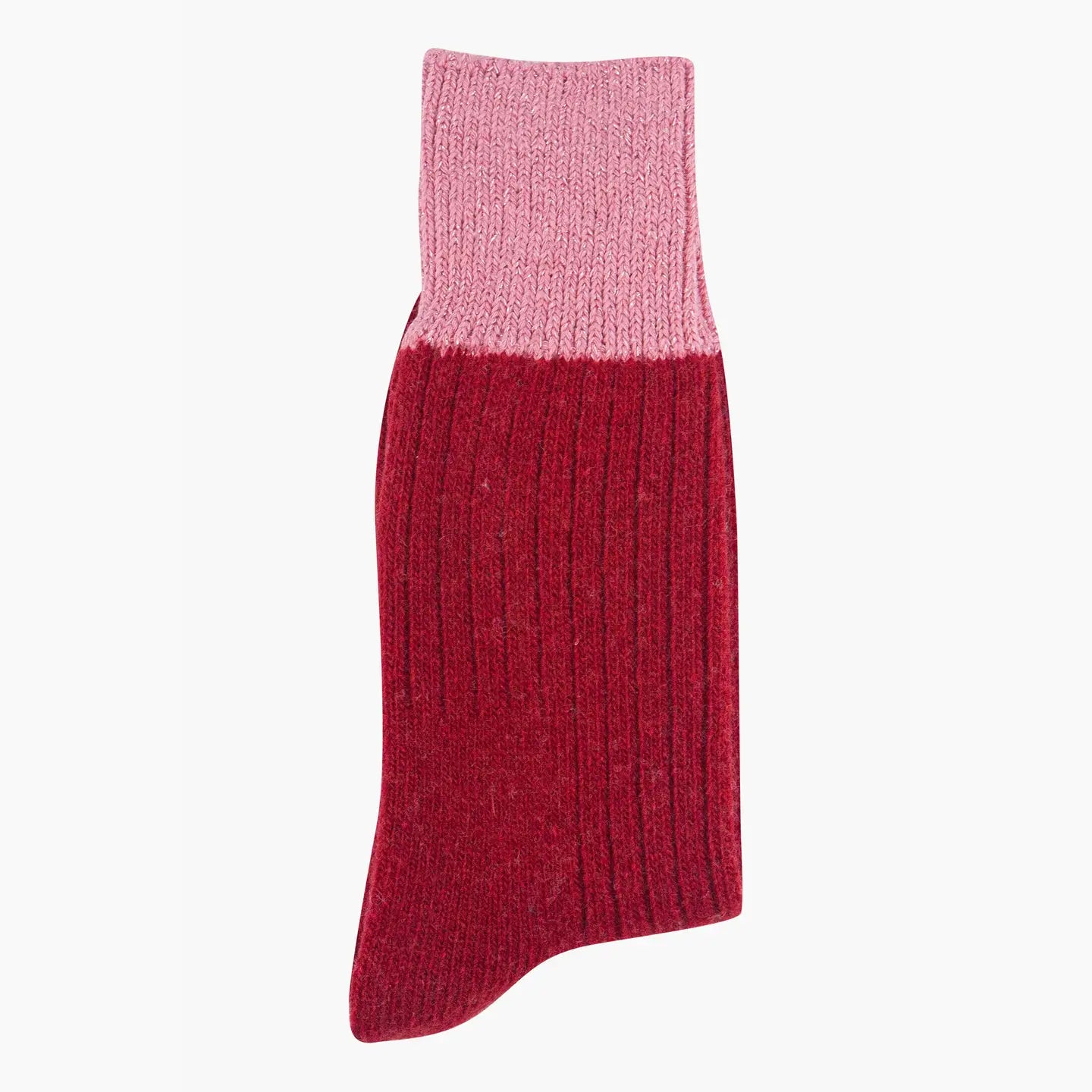 Wool colour block socks