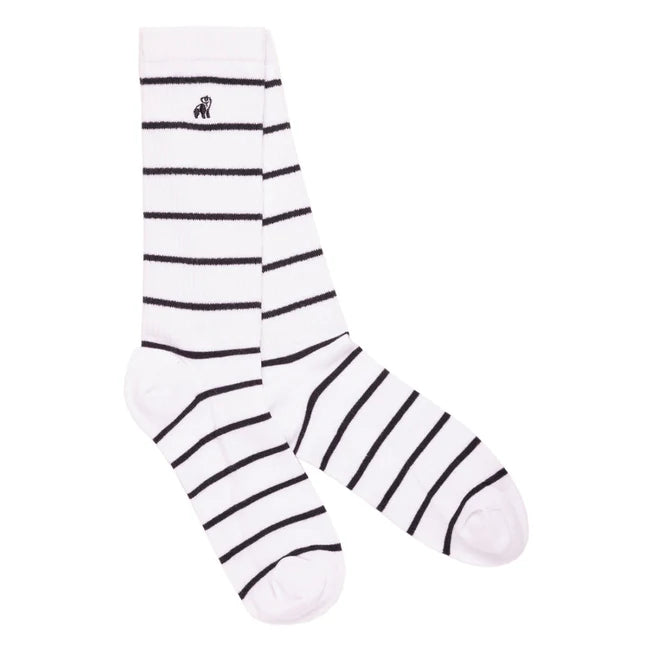 Striped bamboo socks