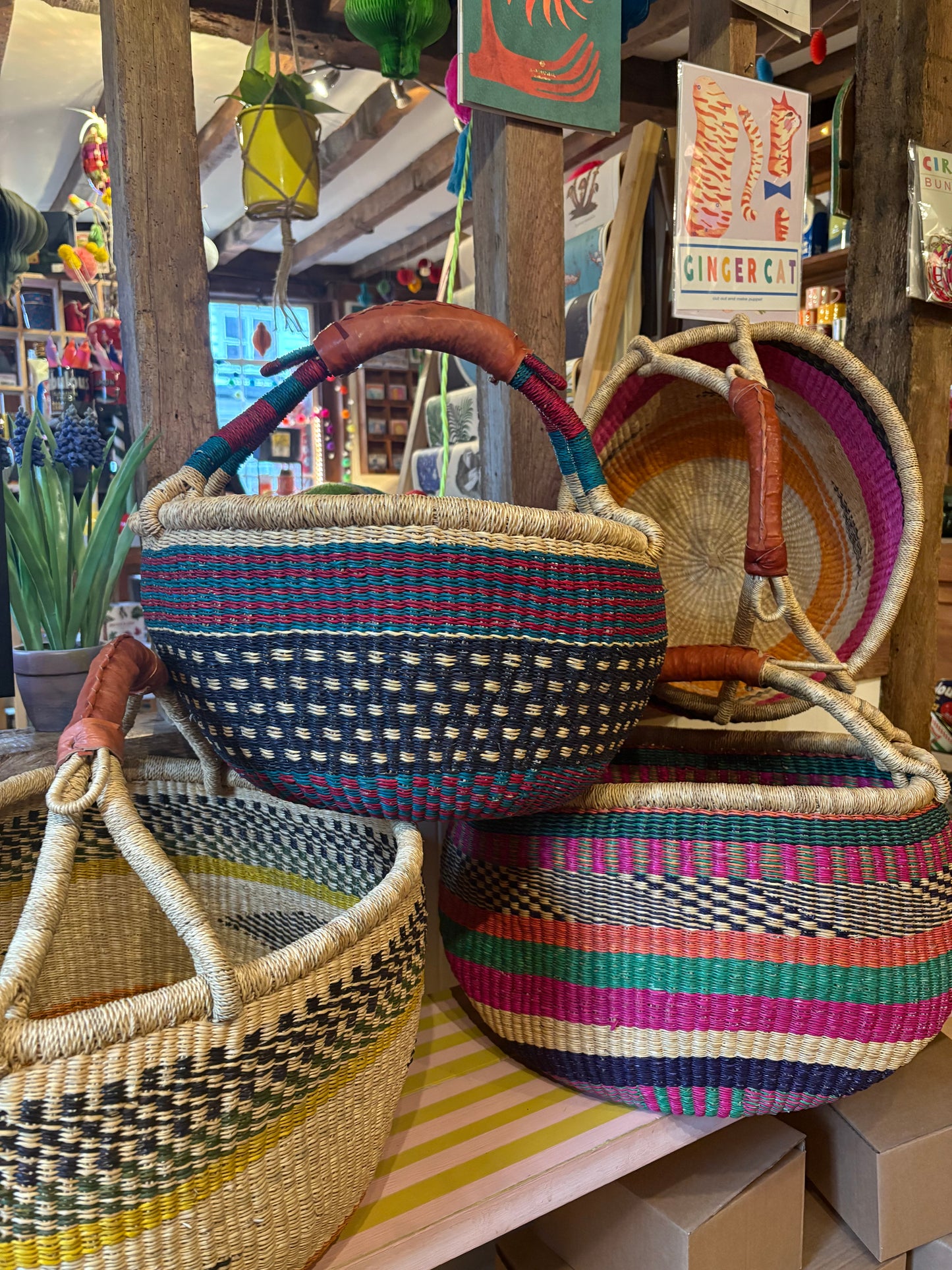 Extra large Bolga baskets