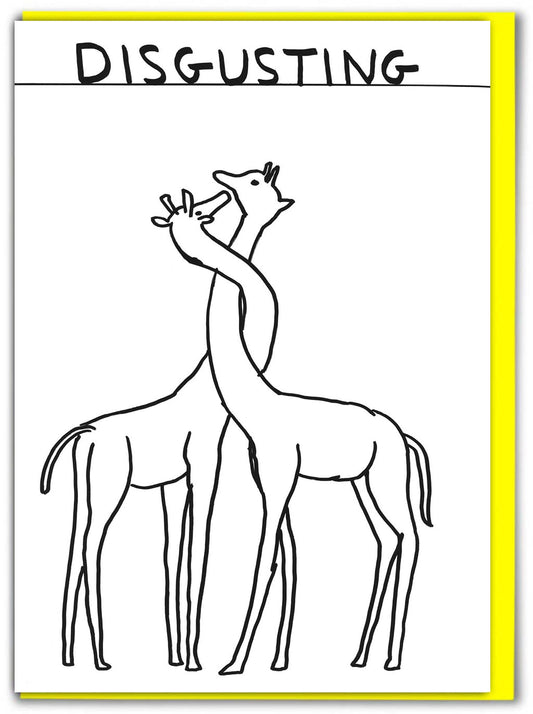 Disgusting David Shrigley greetings card