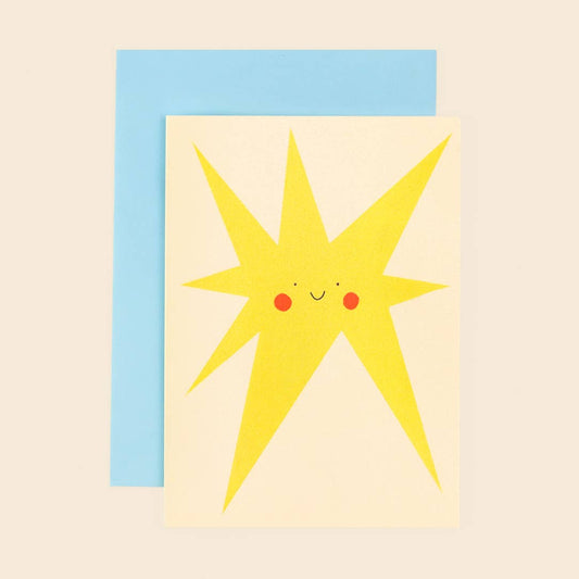 Smiling star card