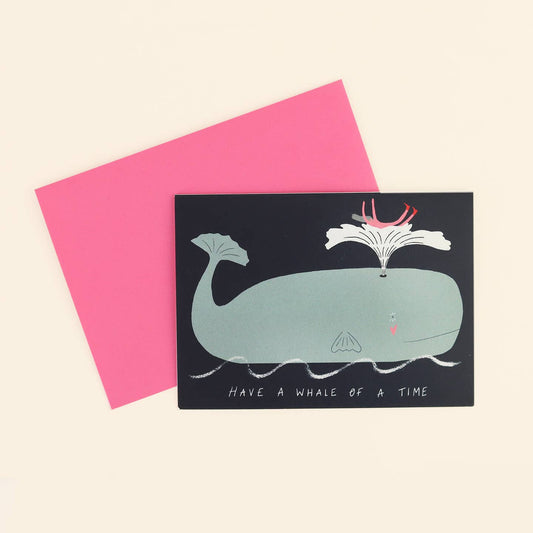 Whale of a time card