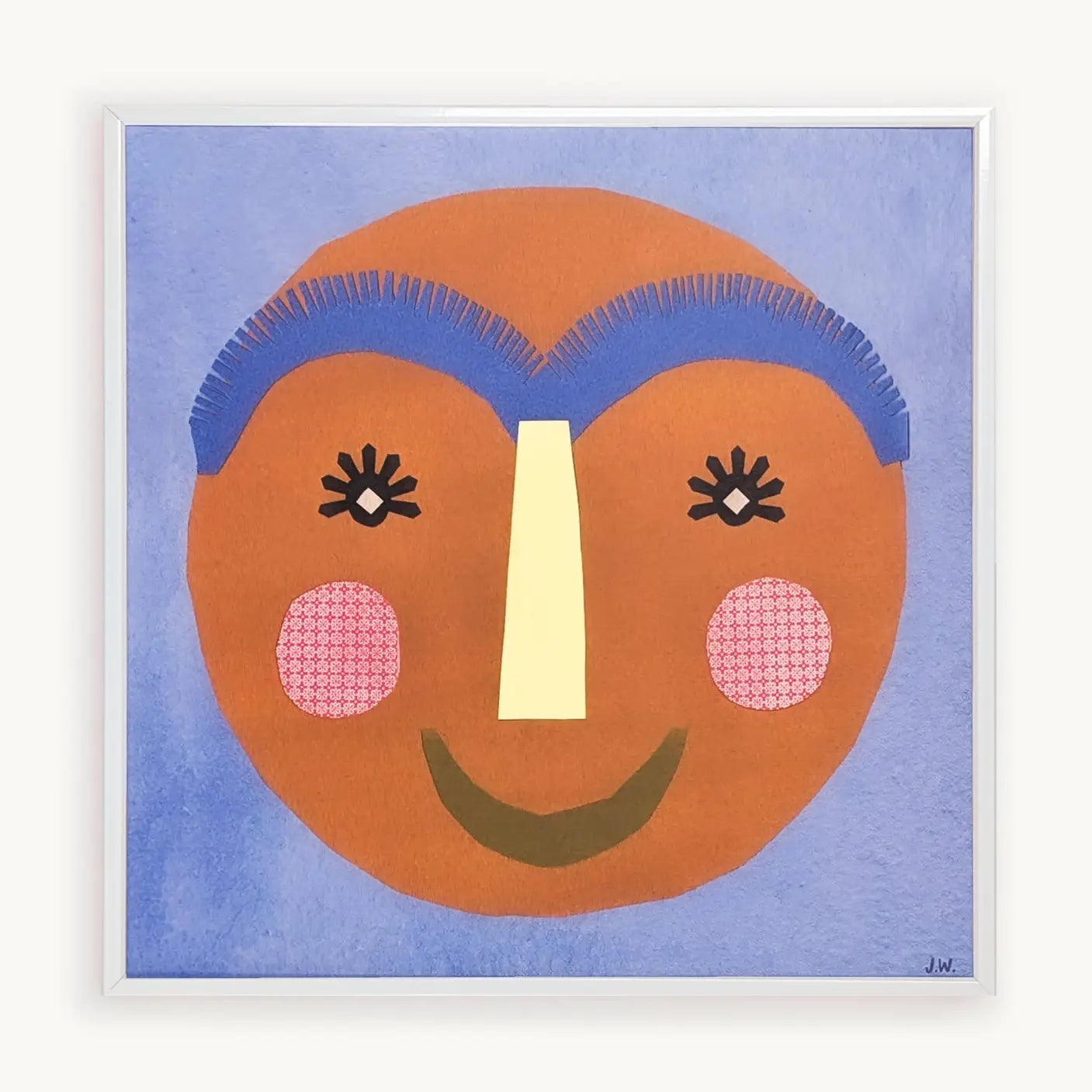 Jameela Johnson smiley face art print