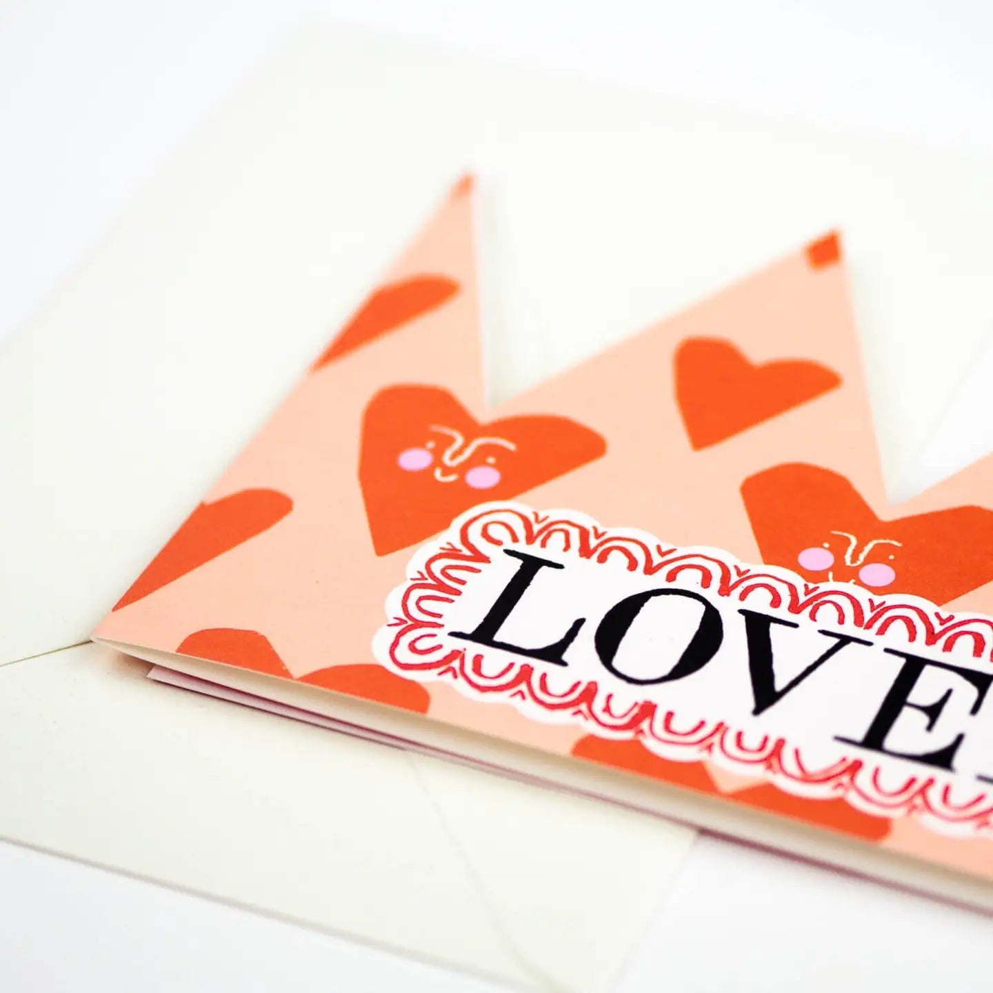 Loved party hat card