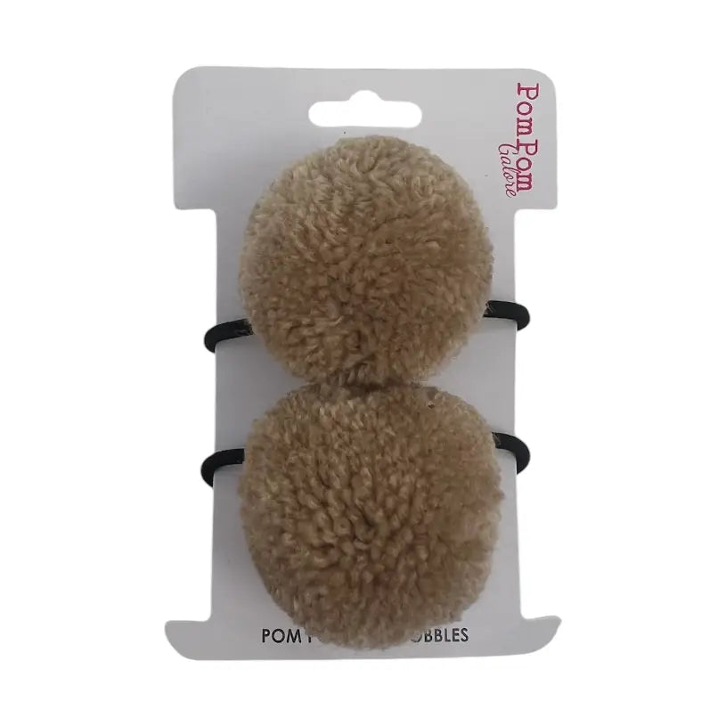 Pair of pompom hairbands