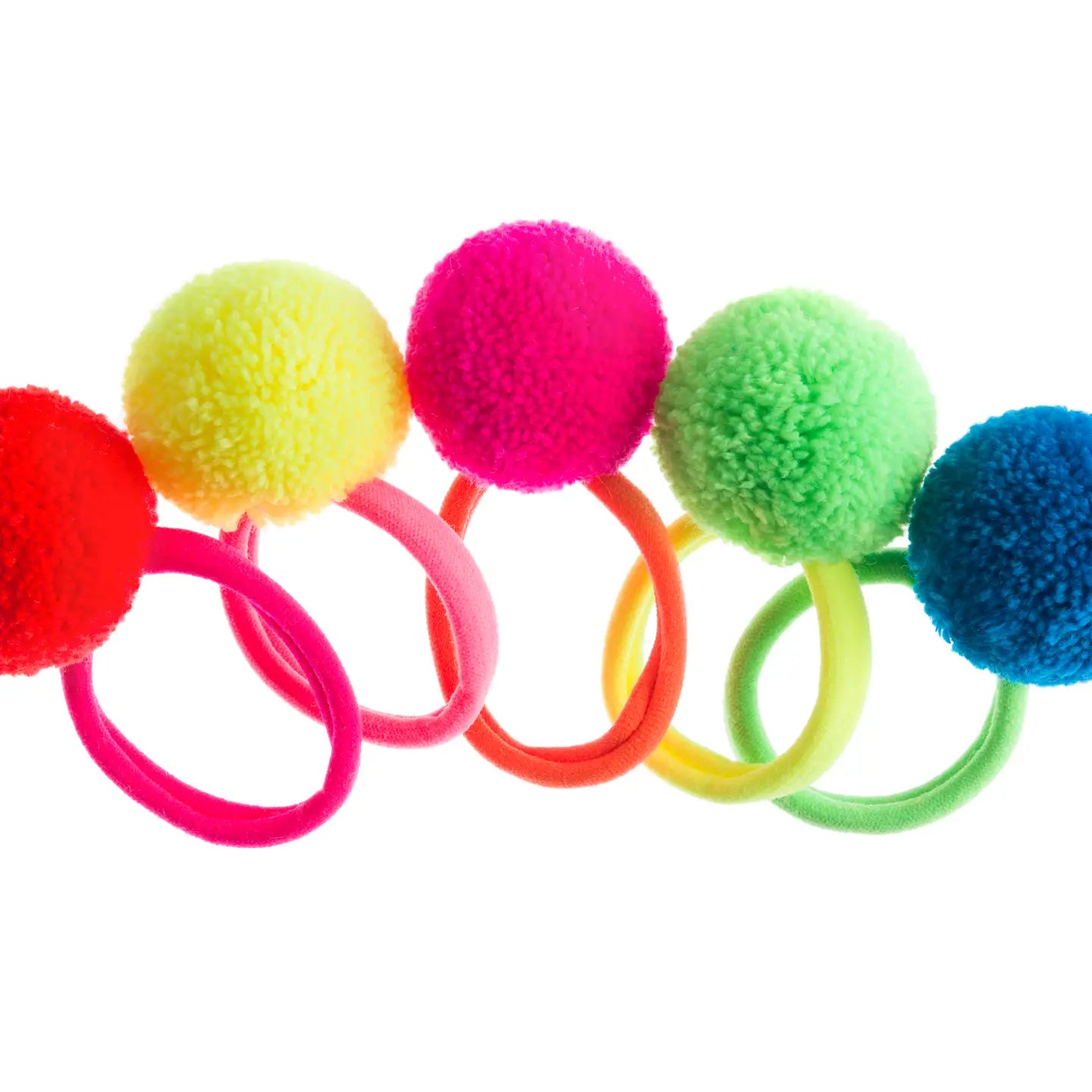 Set of 5 neon hairbands