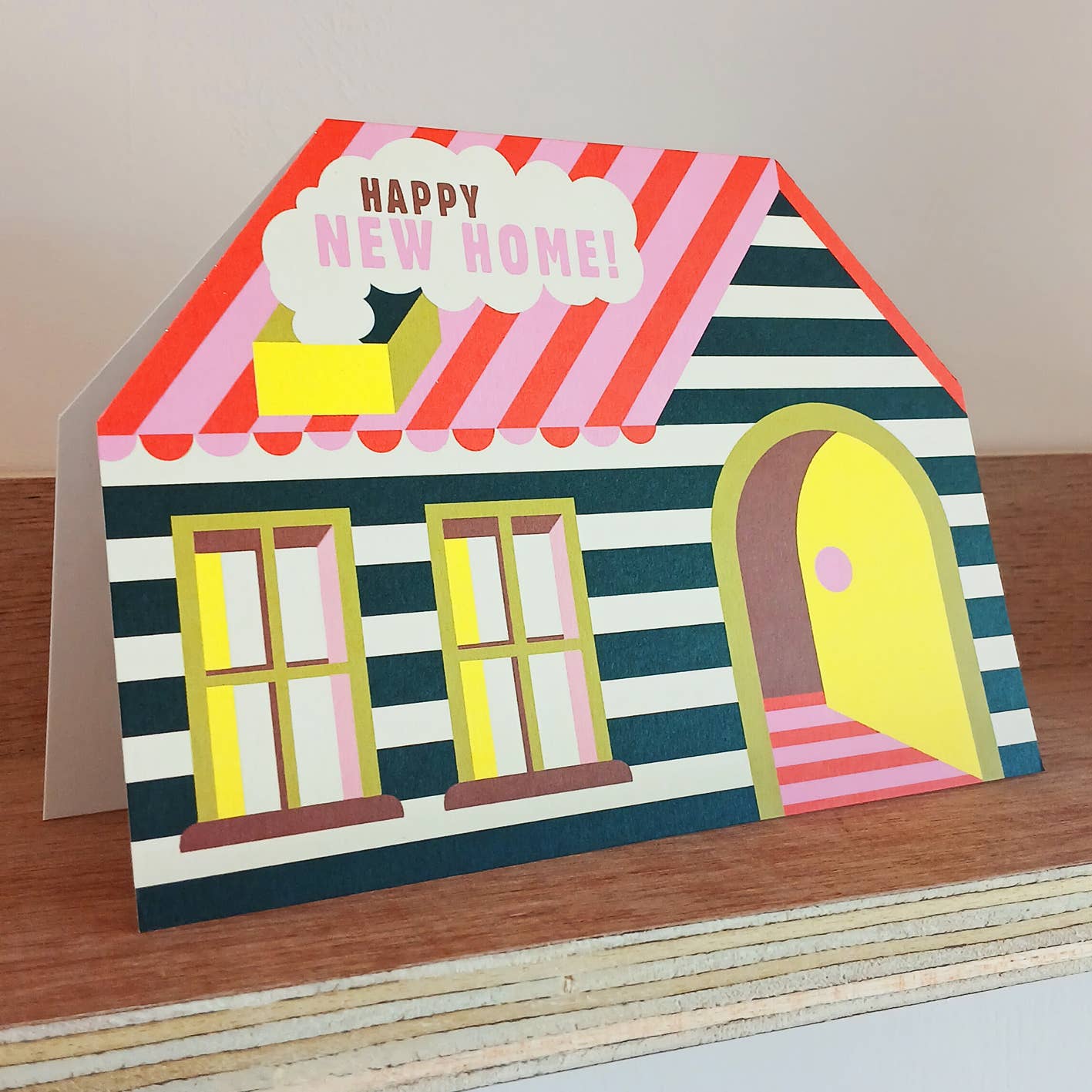 Happy new home house card