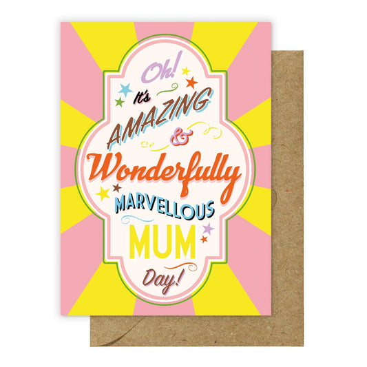 Marvellous mum day card