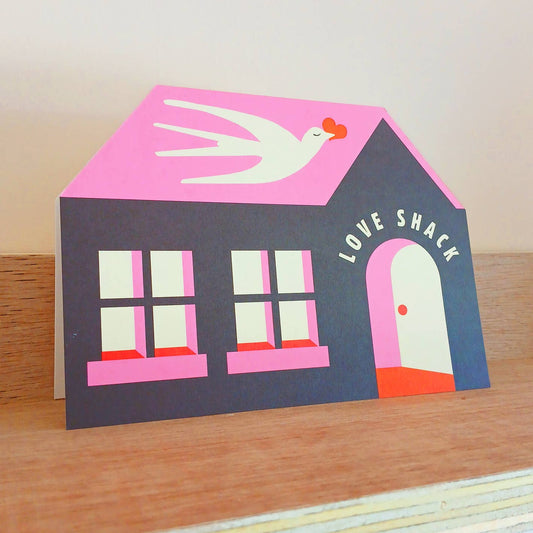 Love shack greetings card