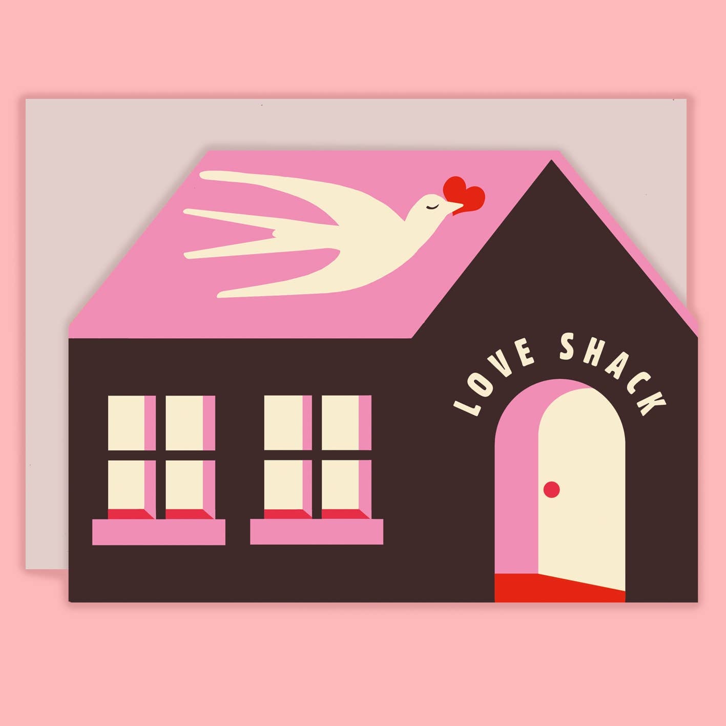 Love shack greetings card