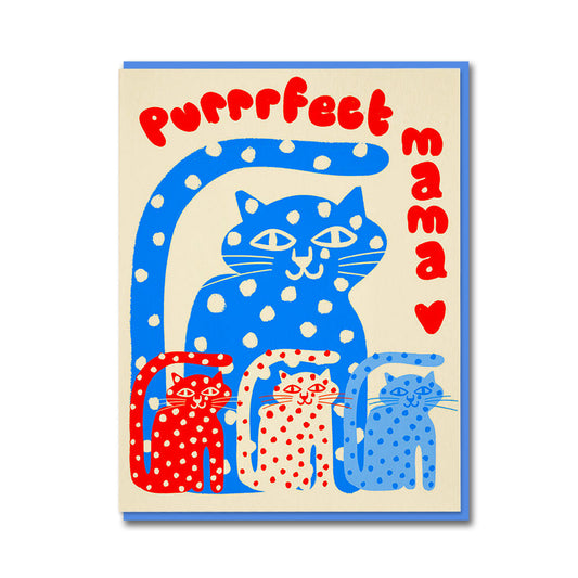 Purrfect mama card