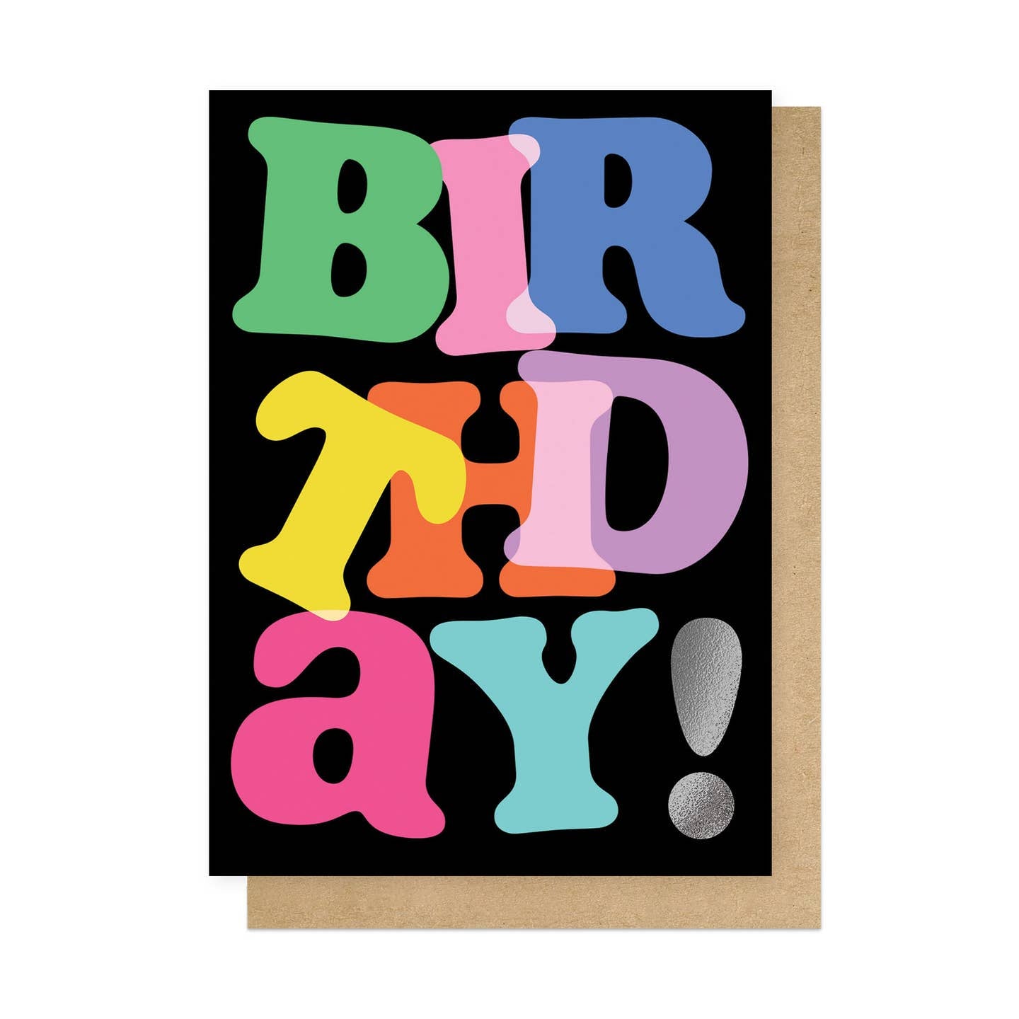 Colourful bold birthday card