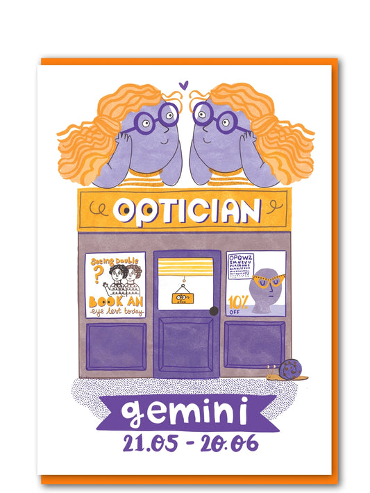 Gemini opticians card