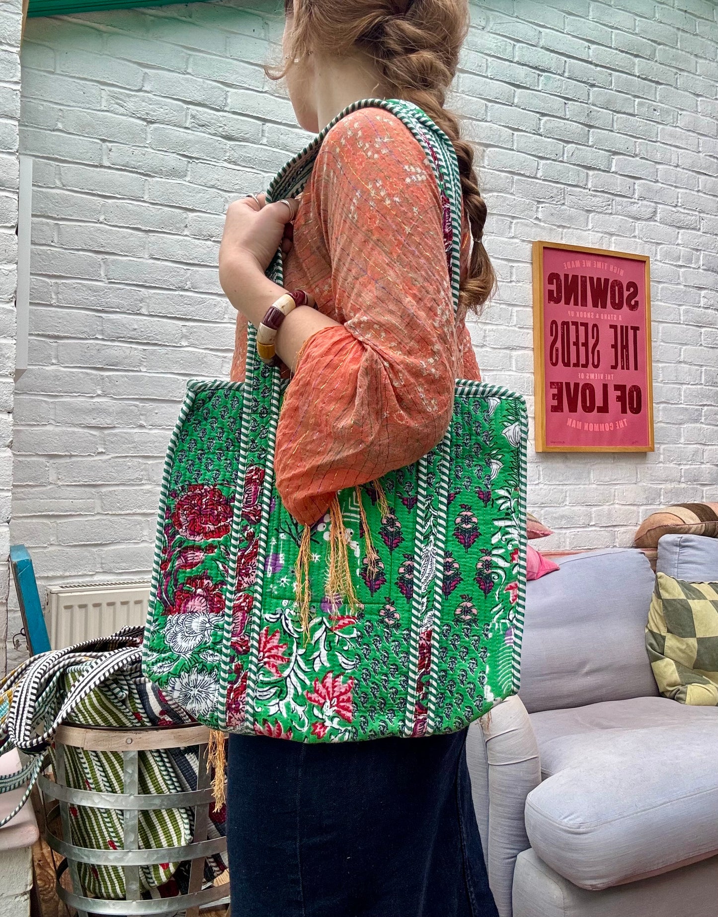 Medium cotton tote bag