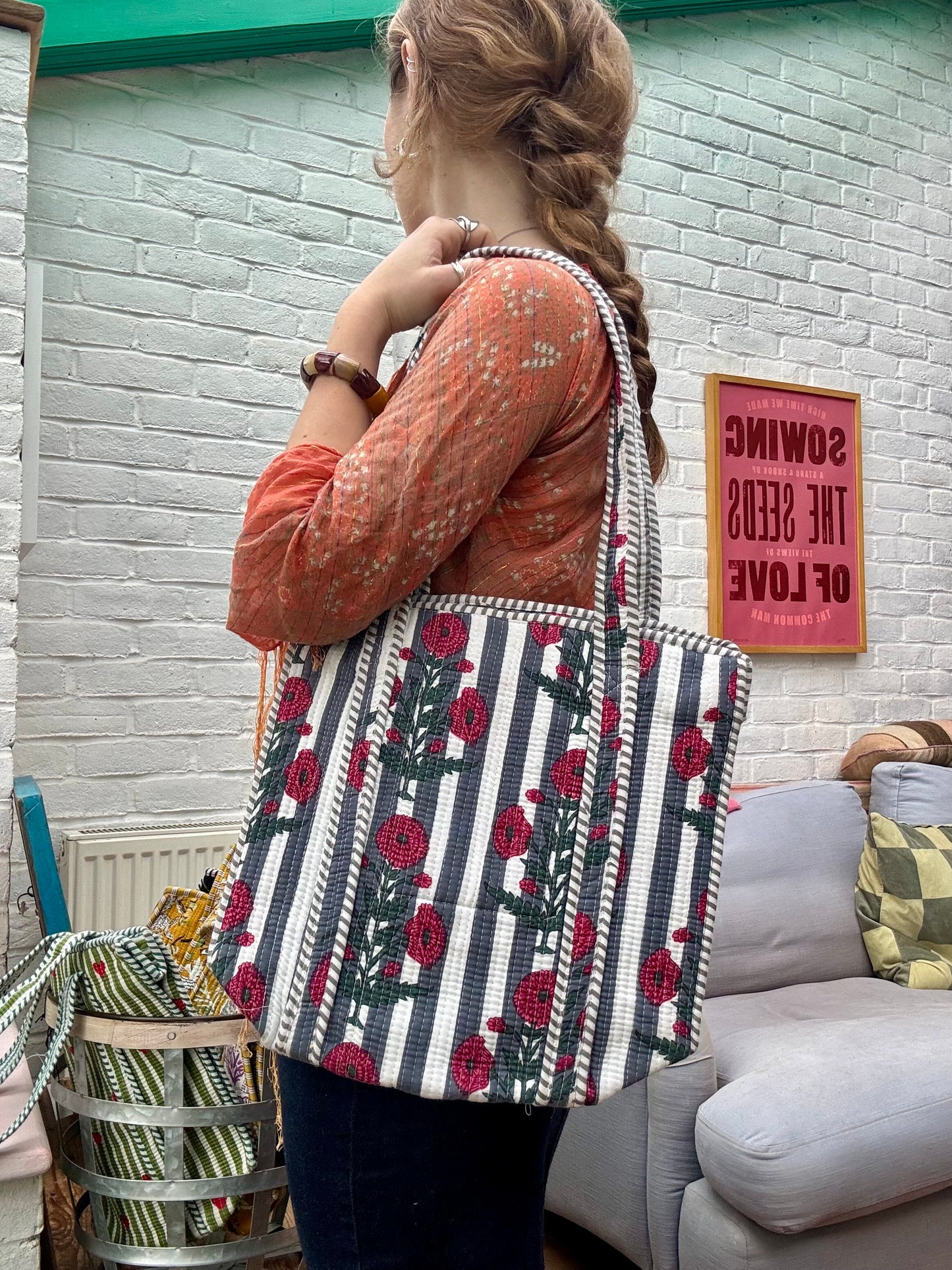 Medium cotton tote bag