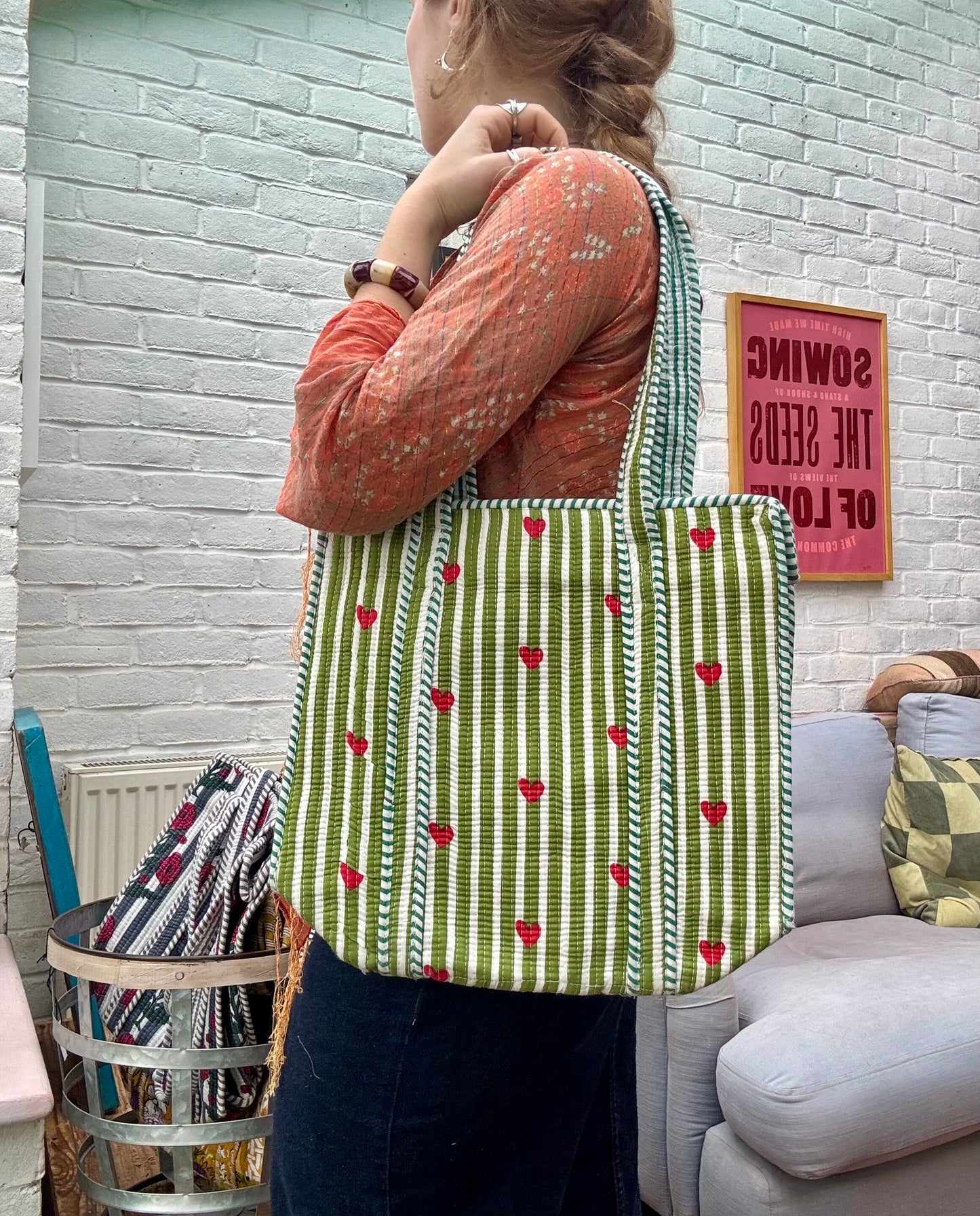 Medium cotton tote bag