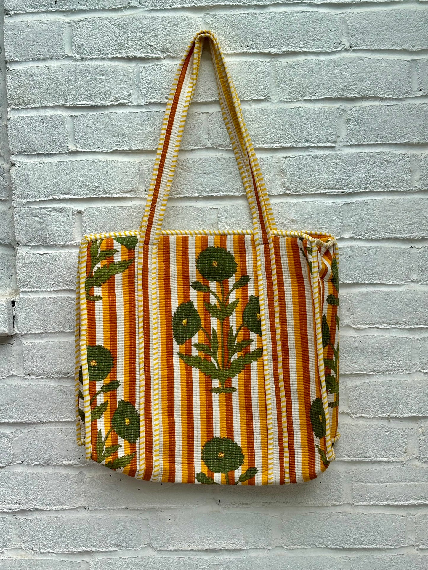 Large cotton tote bag