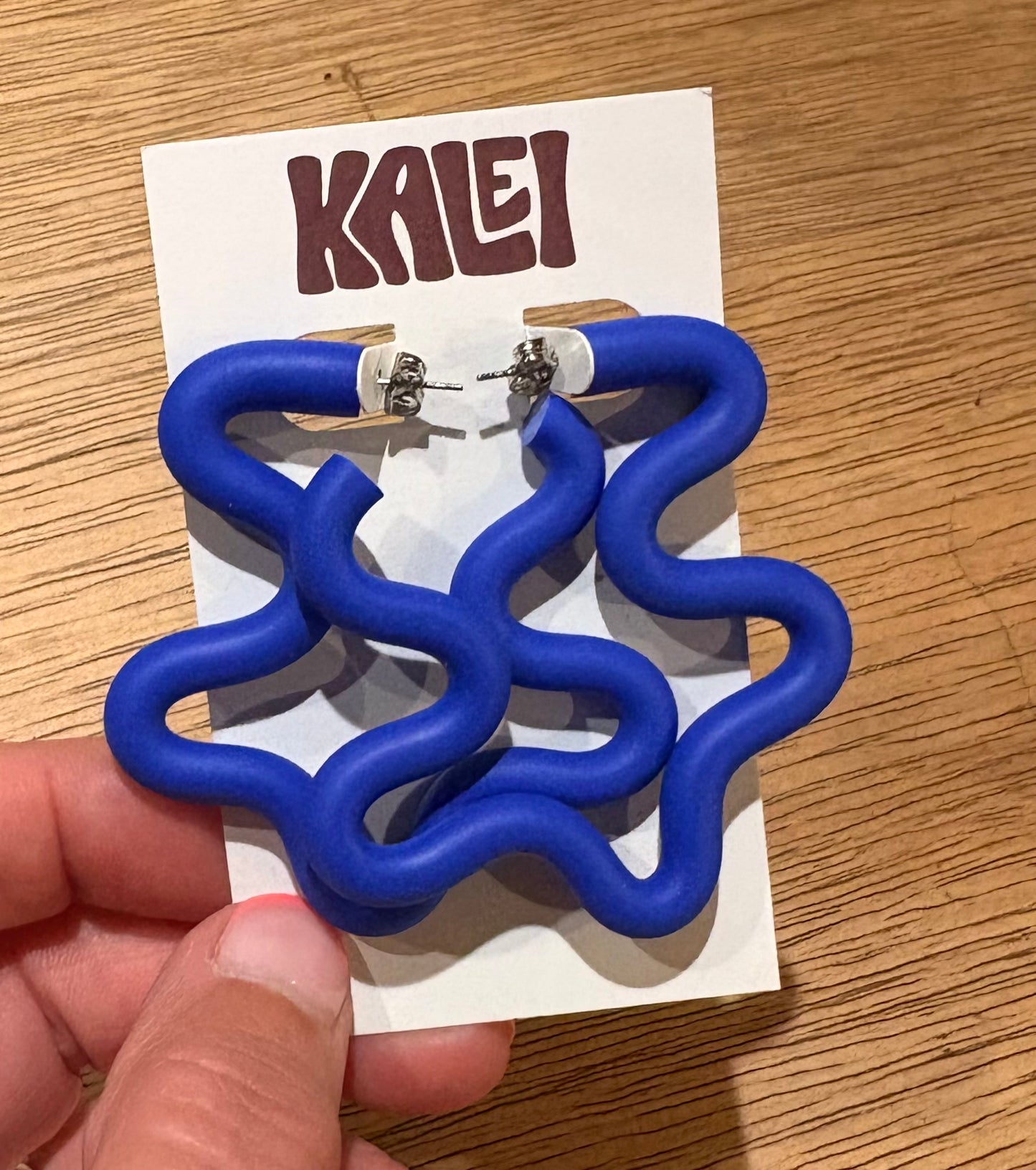 Large wiggle earrings - Kalei