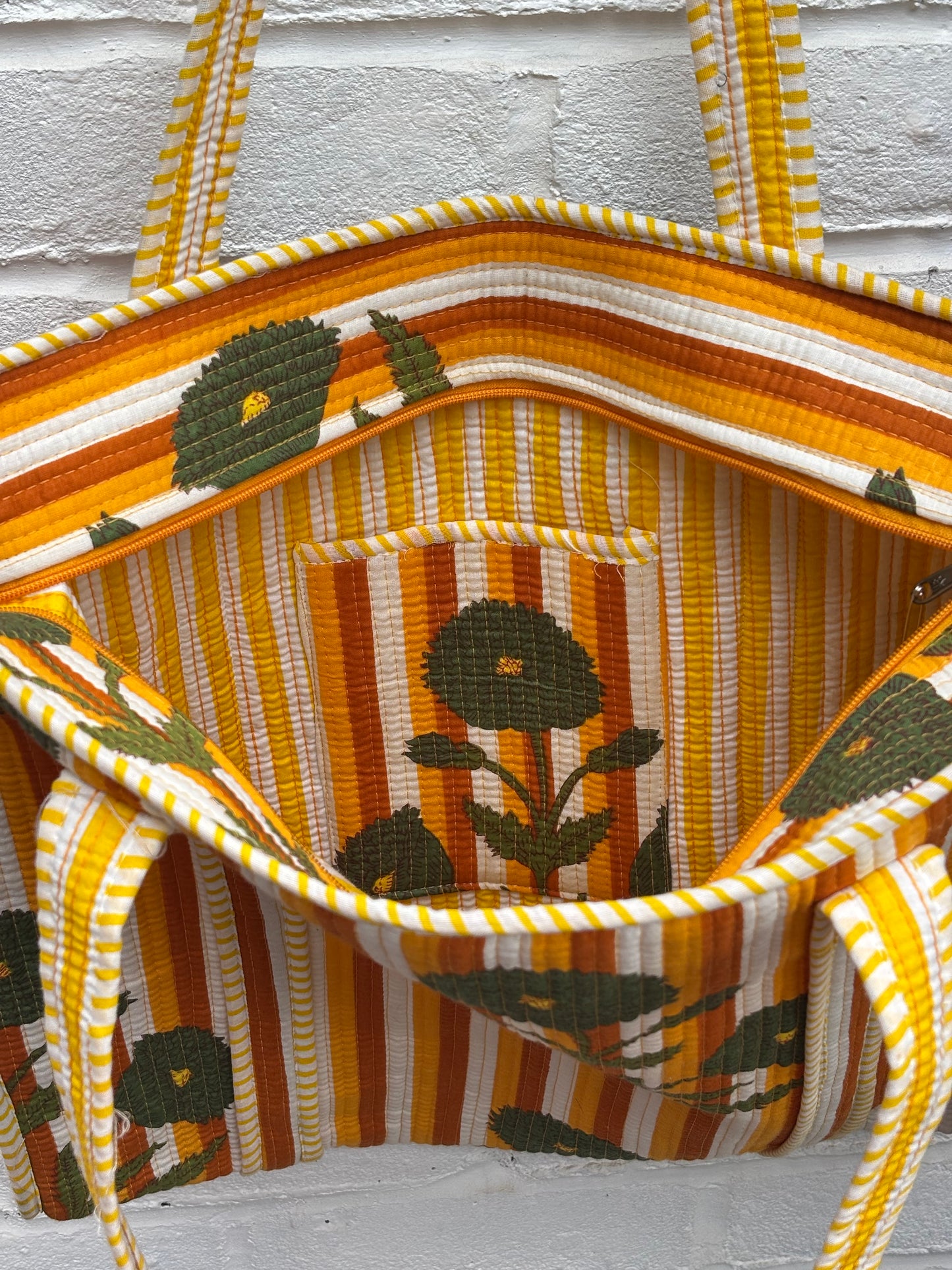 Large cotton tote bag