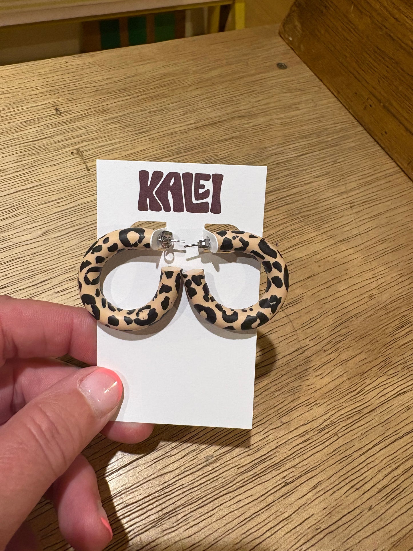 Animal print hoops - Kalei
