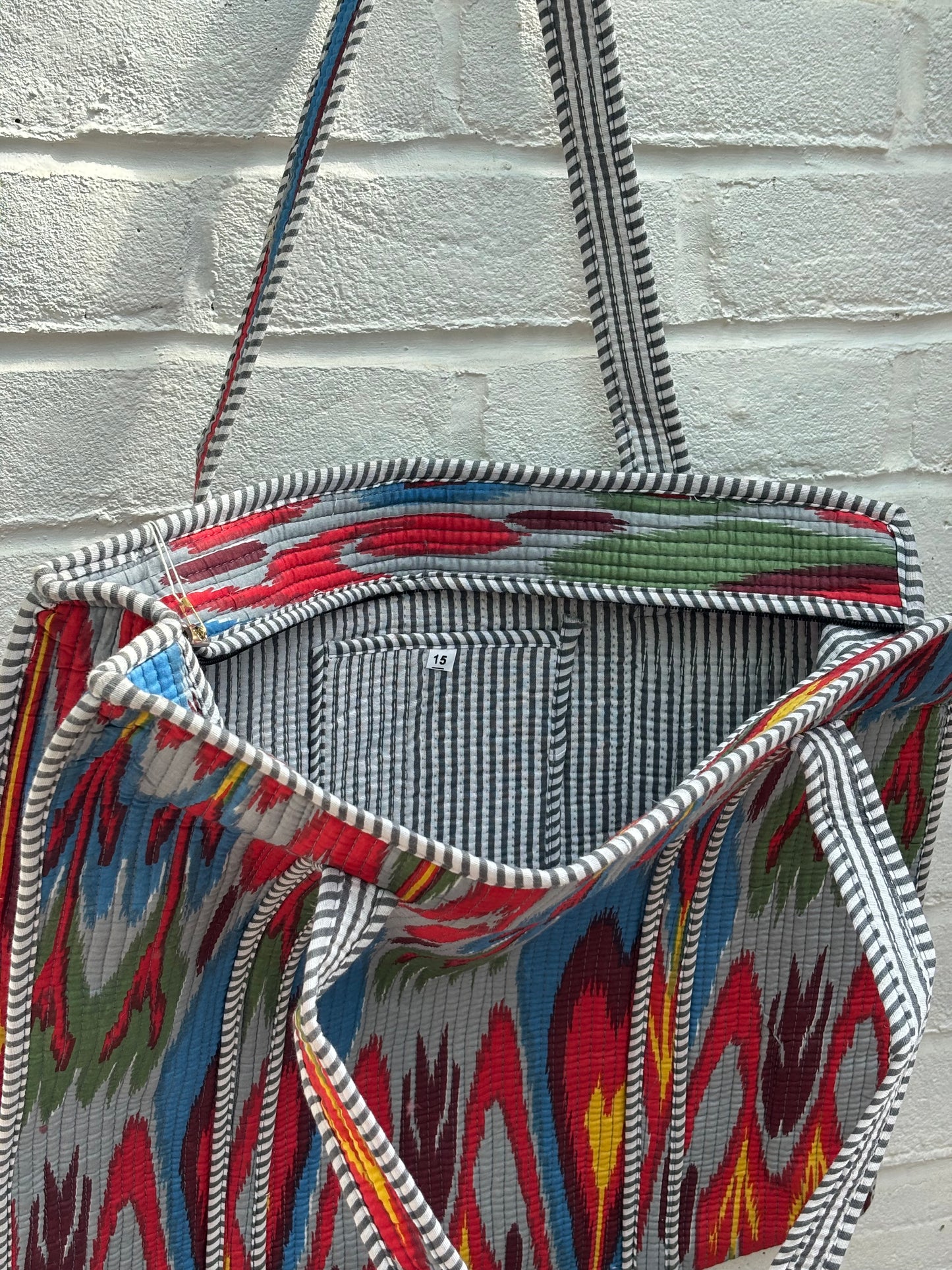 Large cotton tote bag