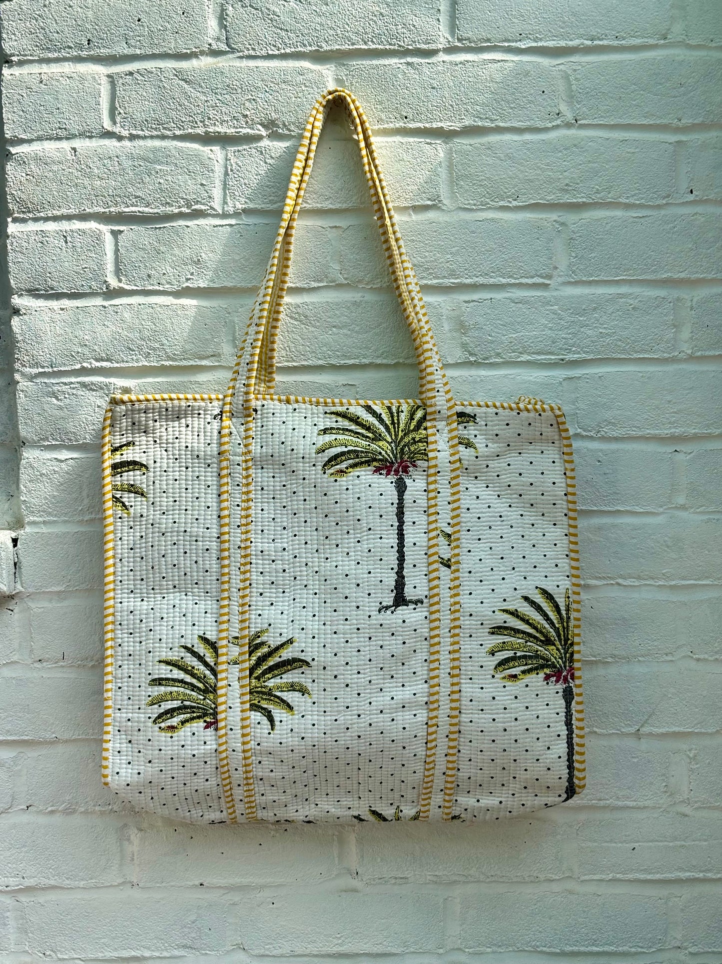Large cotton tote bag