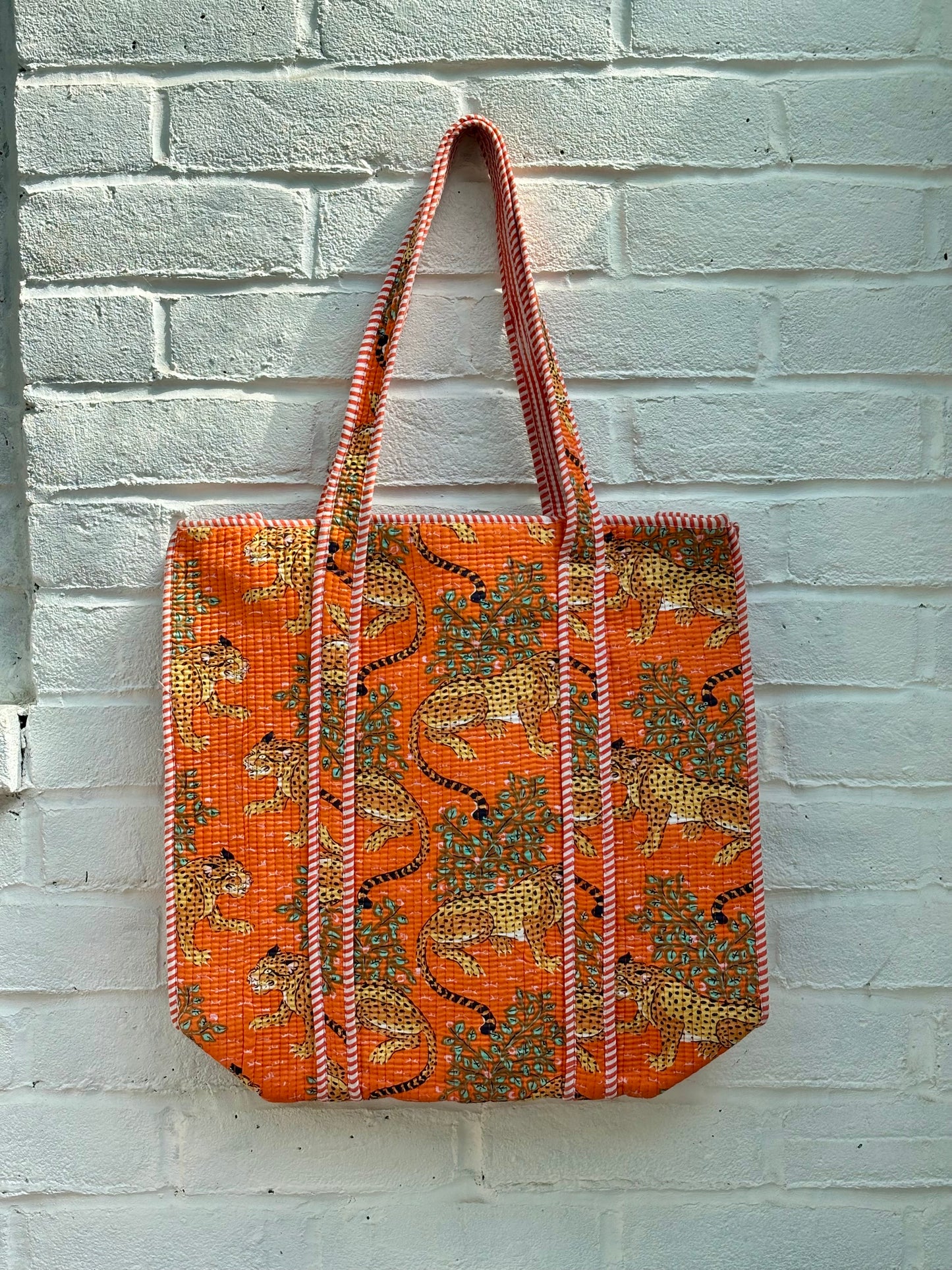 Large cotton tote bag