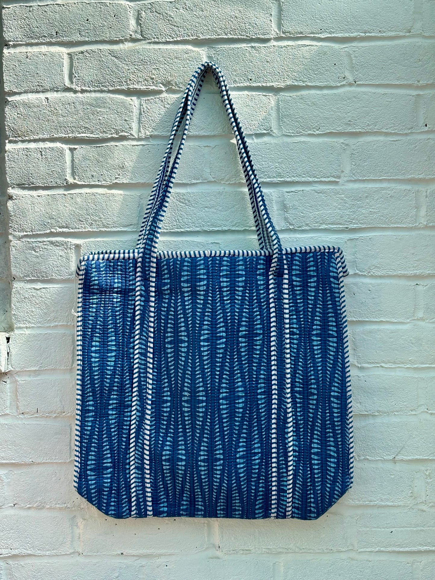 Large cotton tote bag