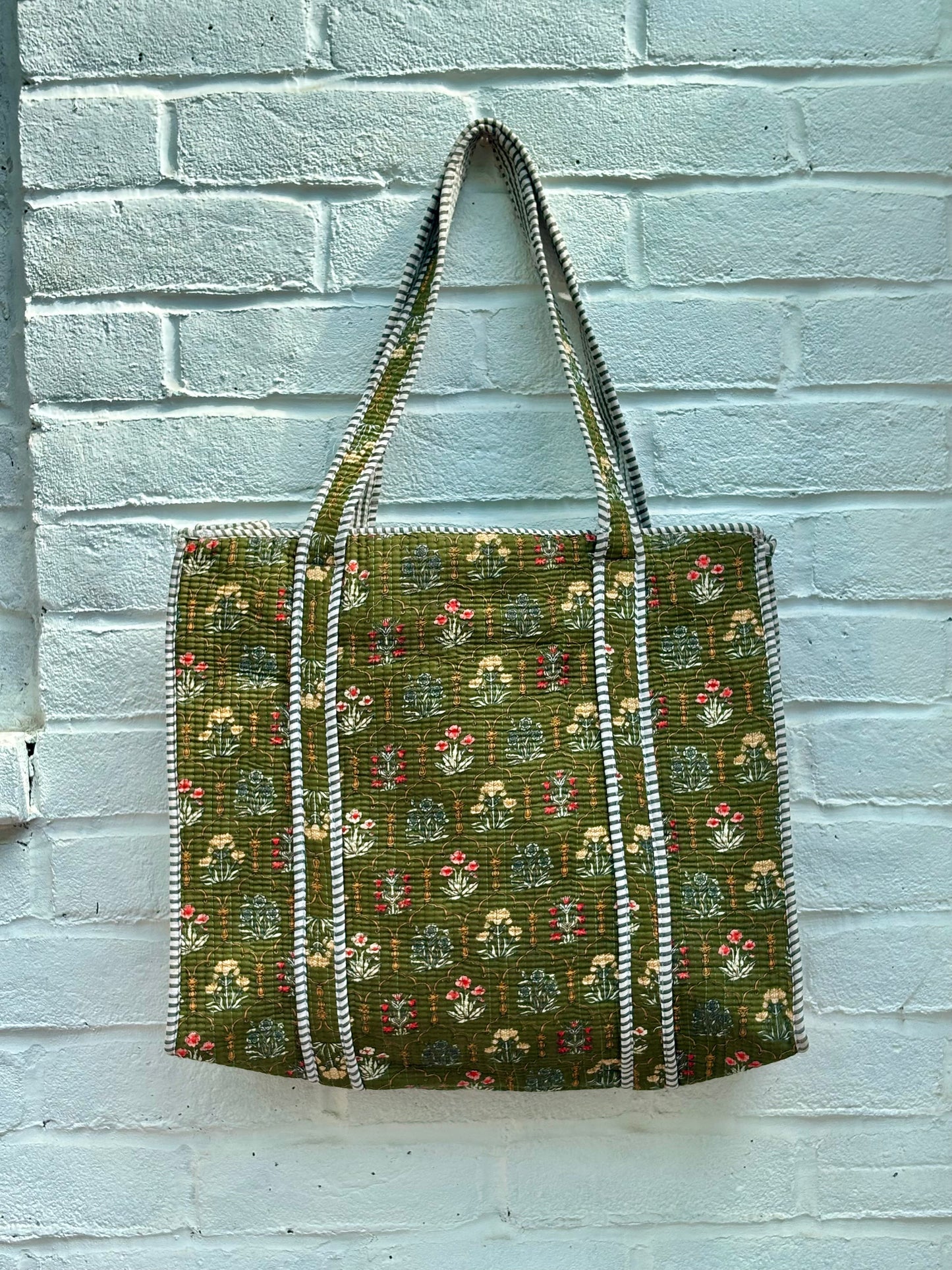 Large cotton tote bag