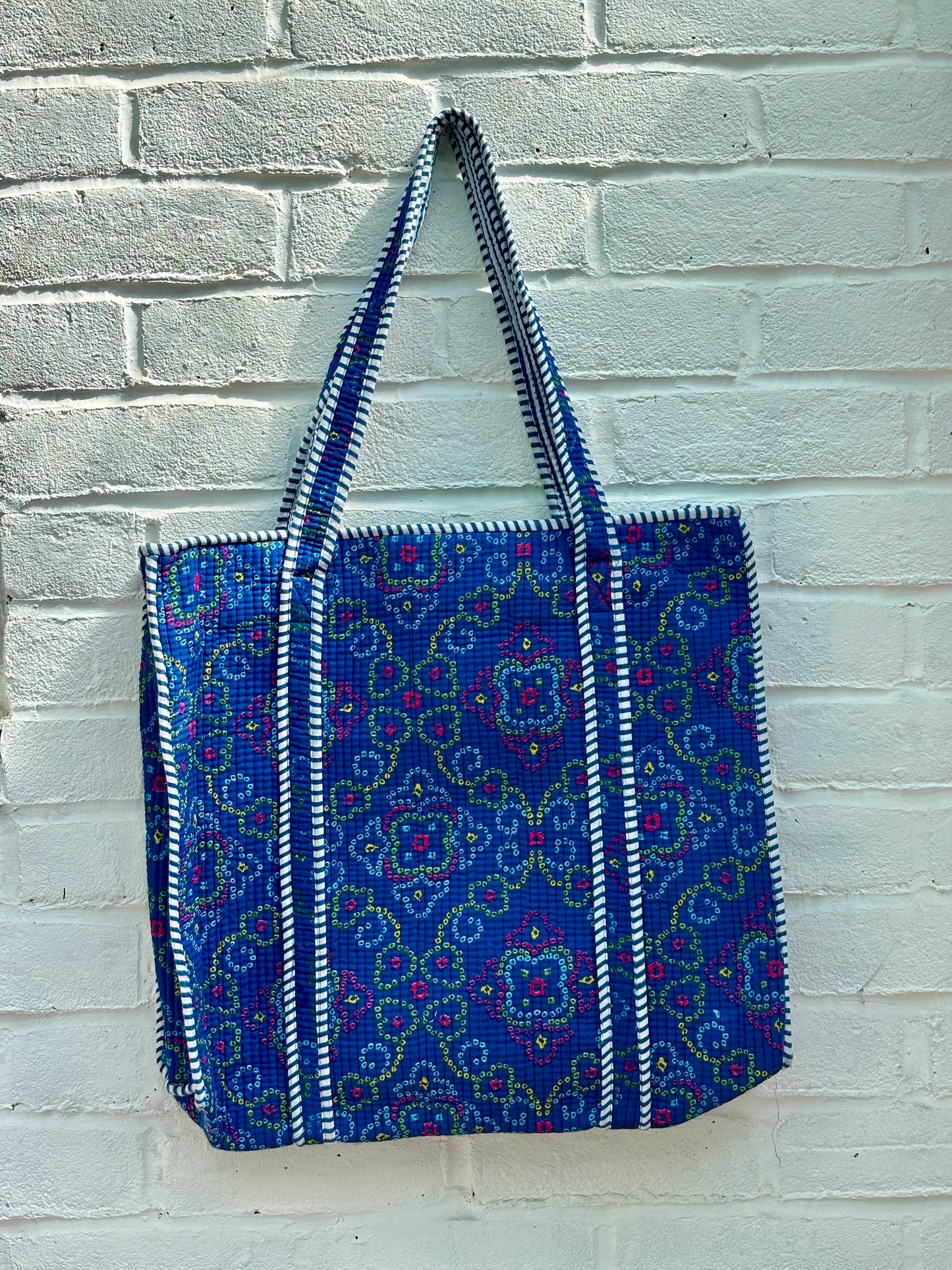 Large cotton tote bag
