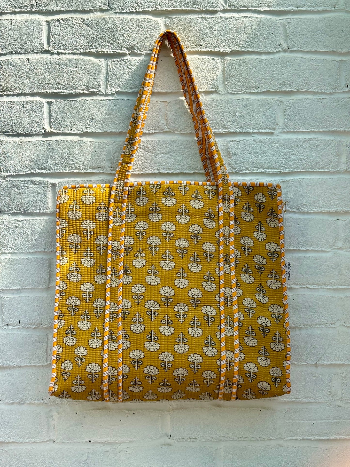 Large cotton tote bag