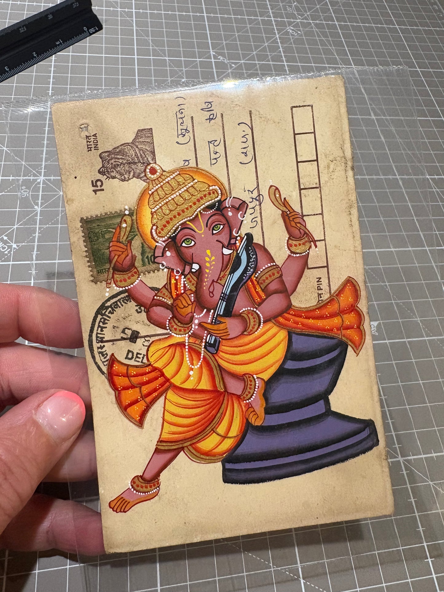 Hindu god vintage postcards
