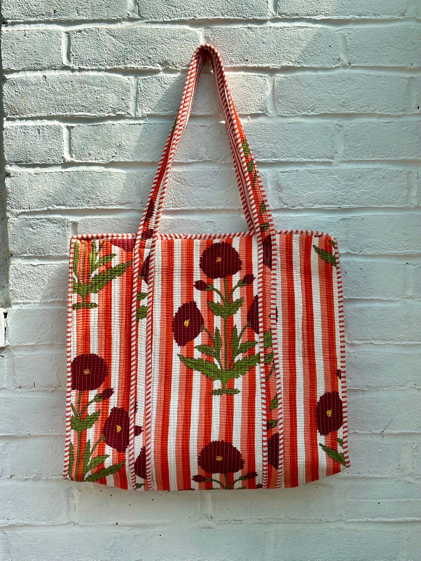 Large cotton tote bag