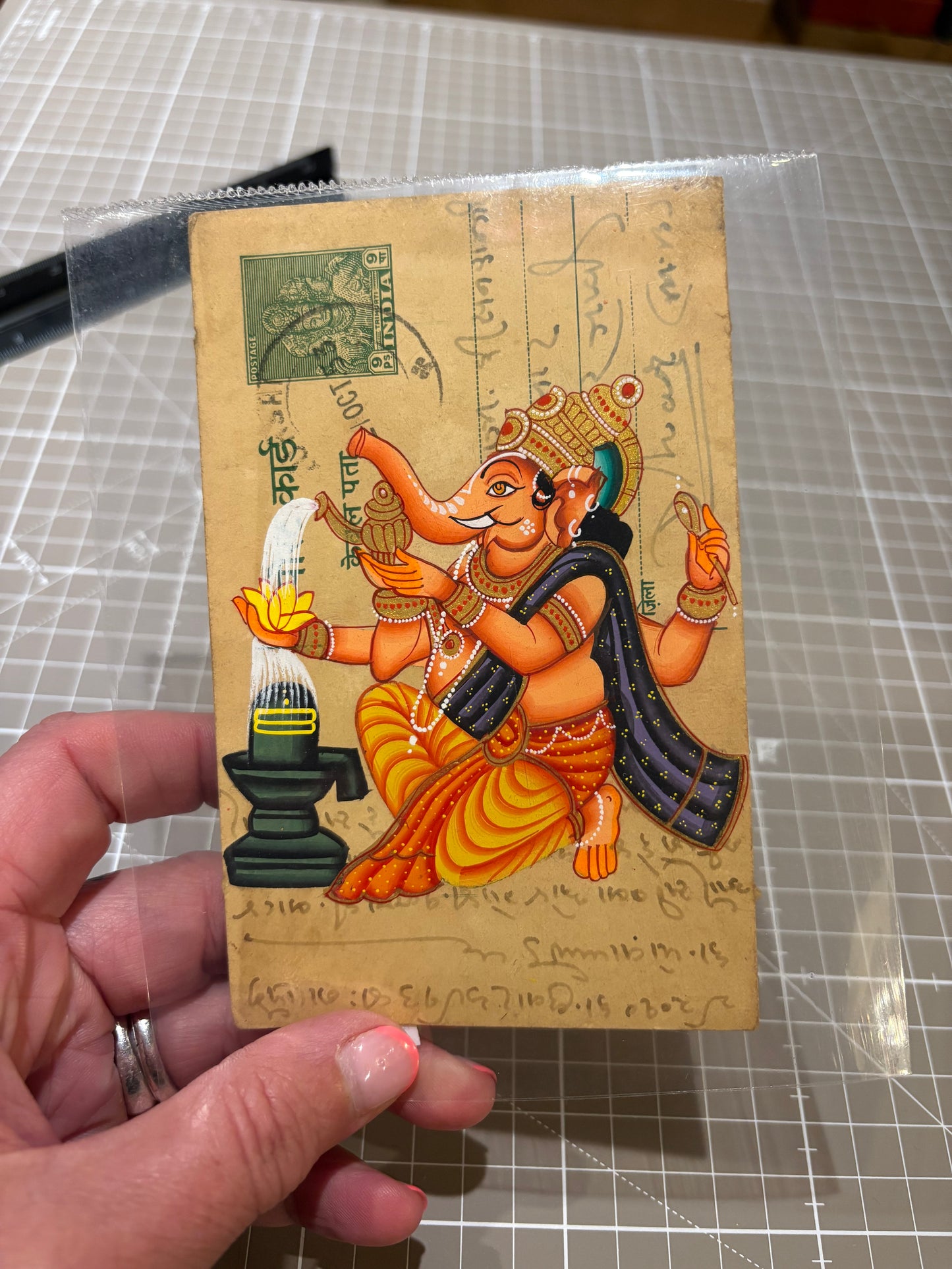 Hindu god vintage postcards