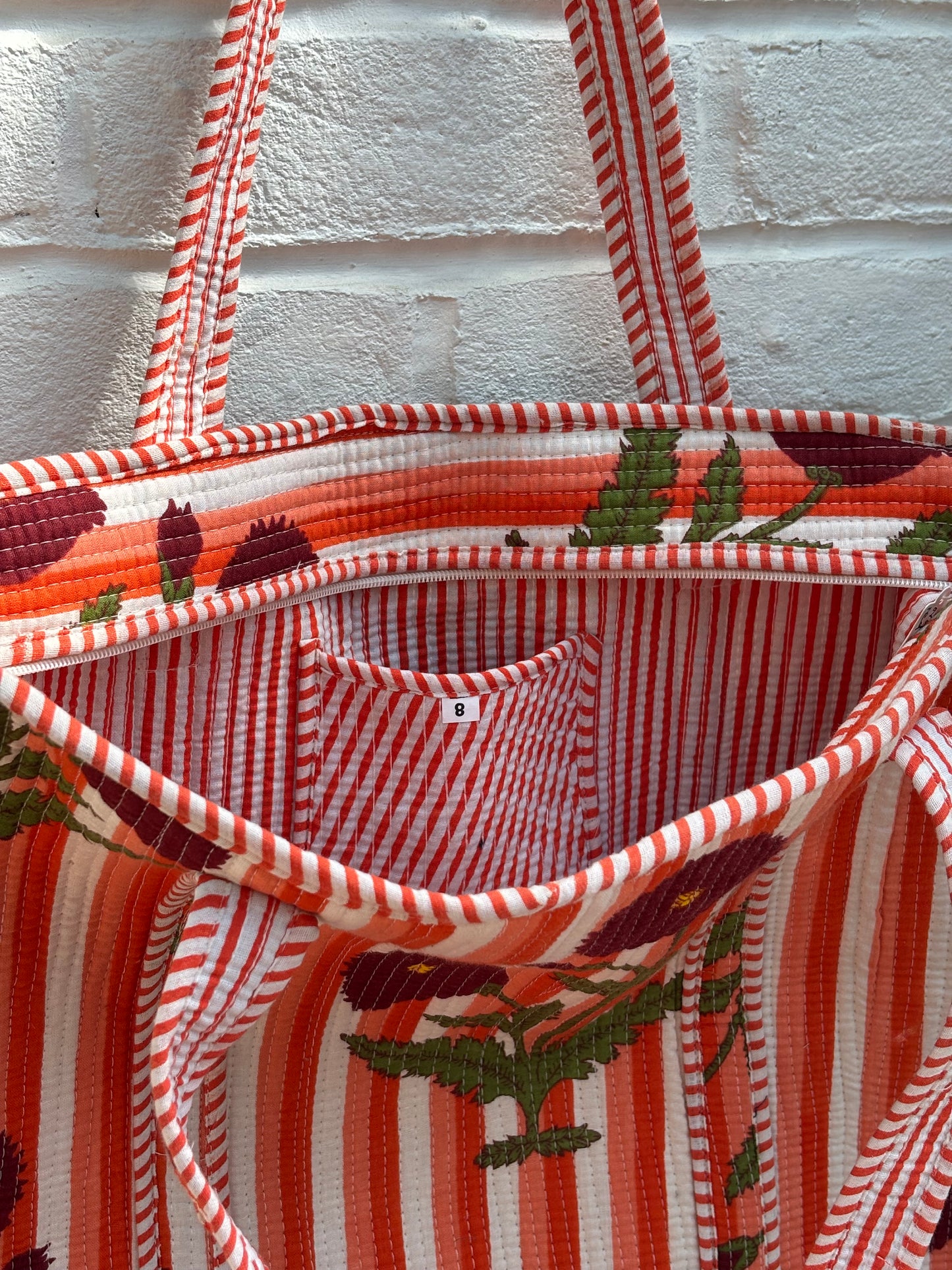 Large cotton tote bag