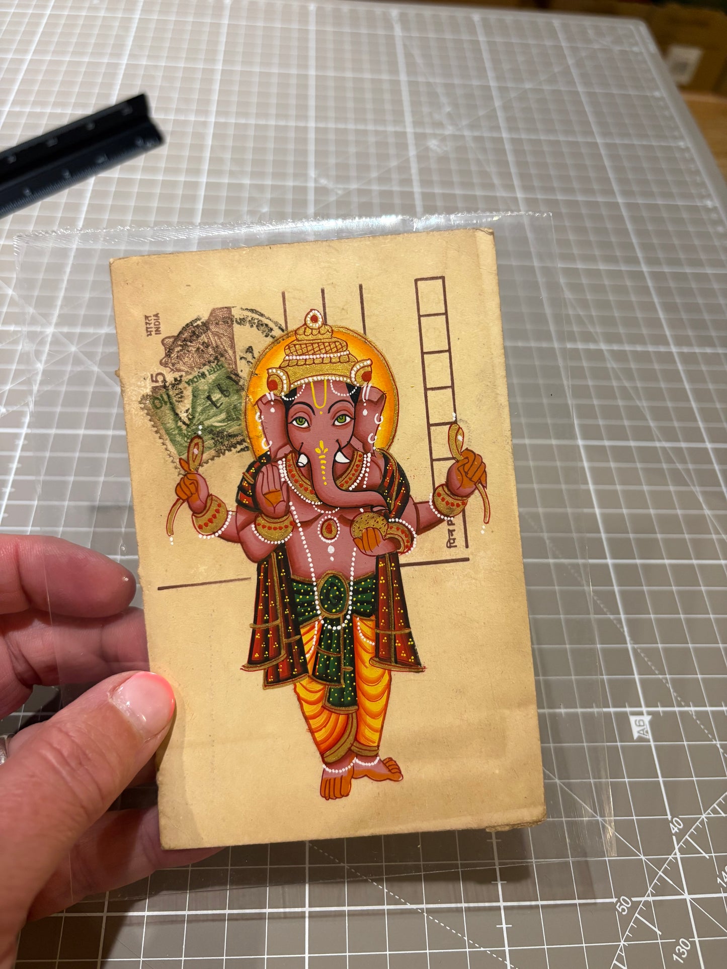 Hindu god vintage postcards