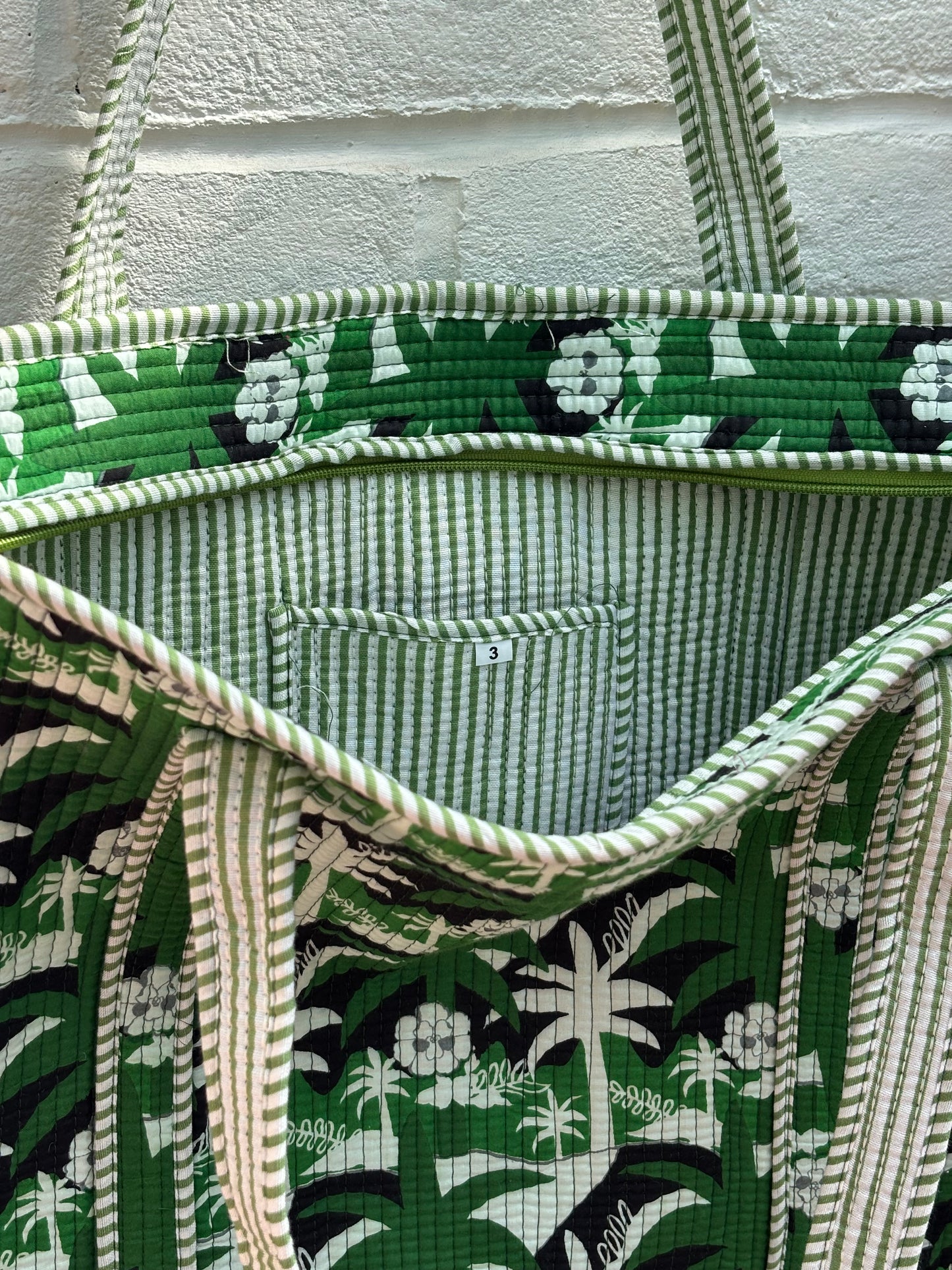 Large cotton tote bag