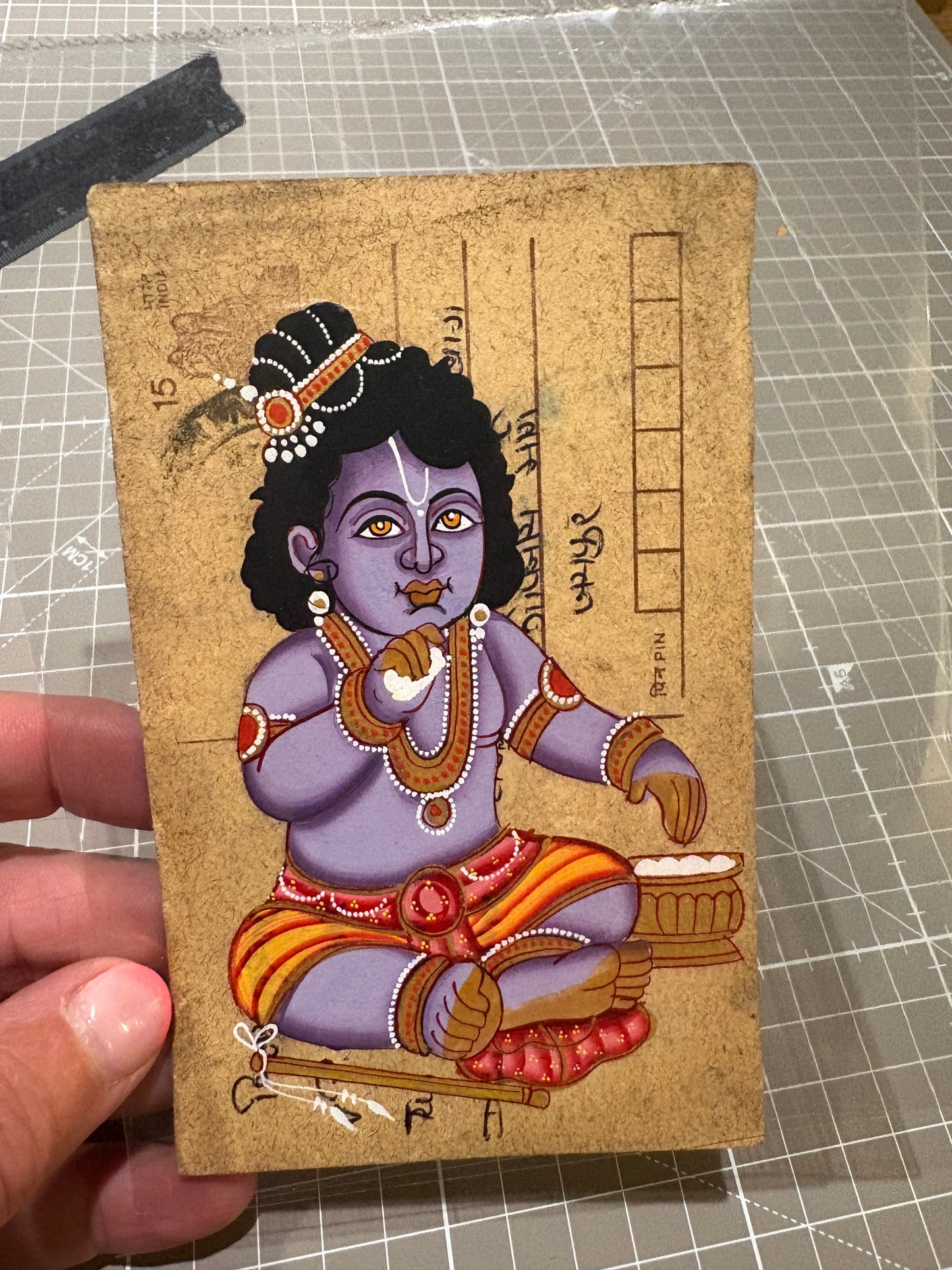 Hindu god vintage postcards