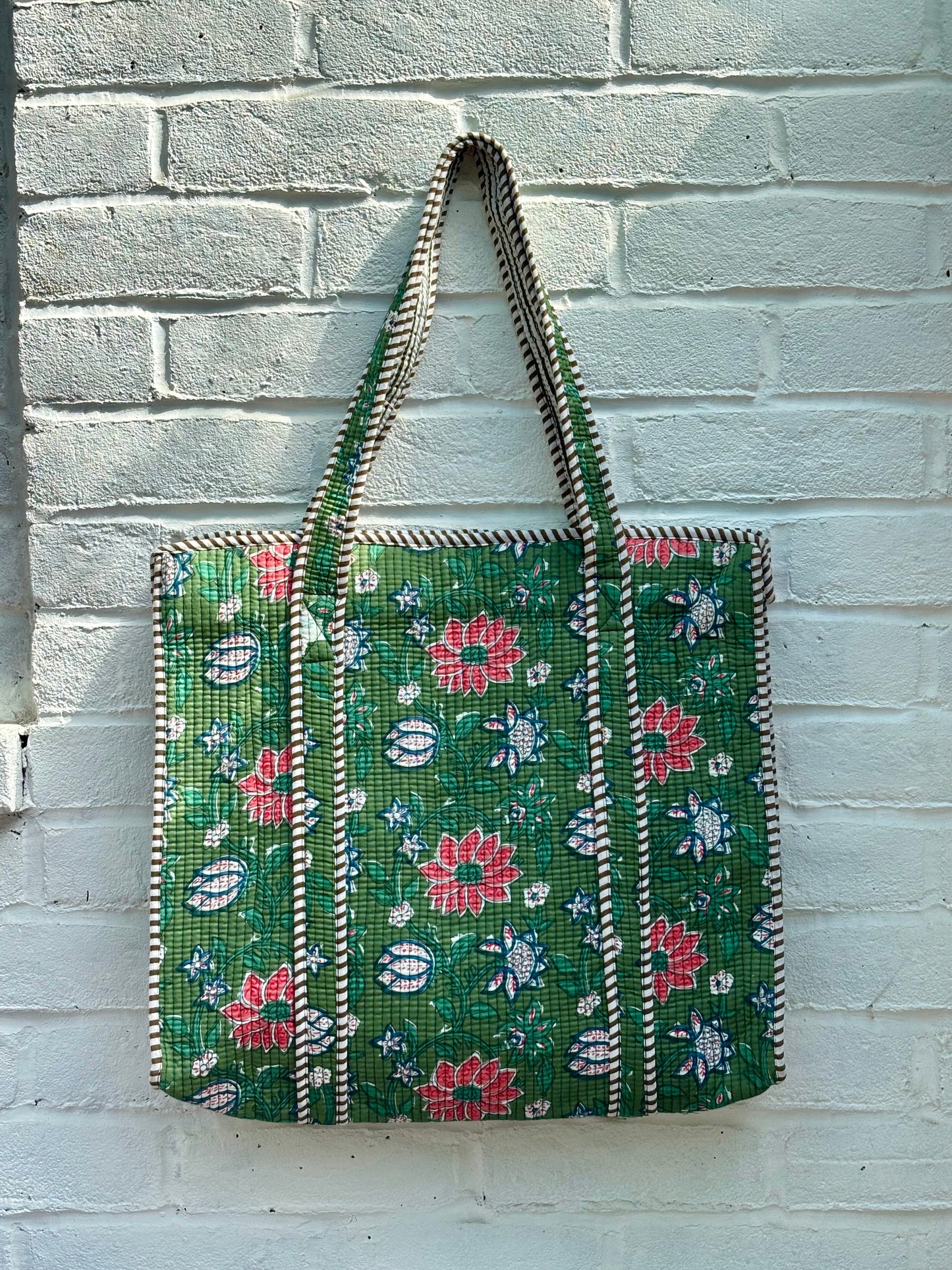Large cotton tote bag