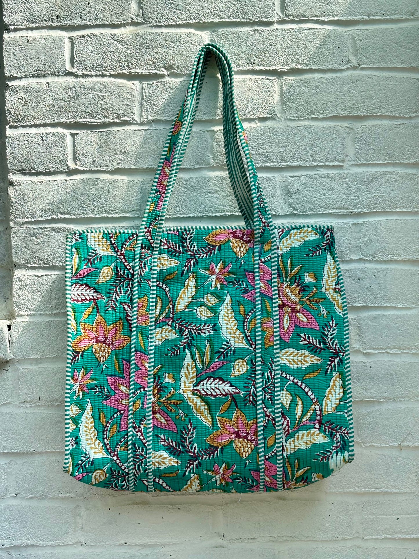 Large cotton tote bag